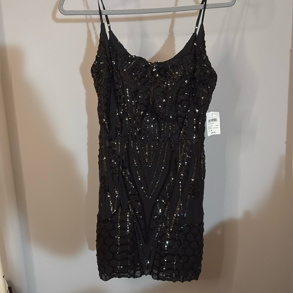 slim fit dress slacks Lisa Sequined Mini Dress – Cherie